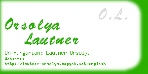 orsolya lautner business card